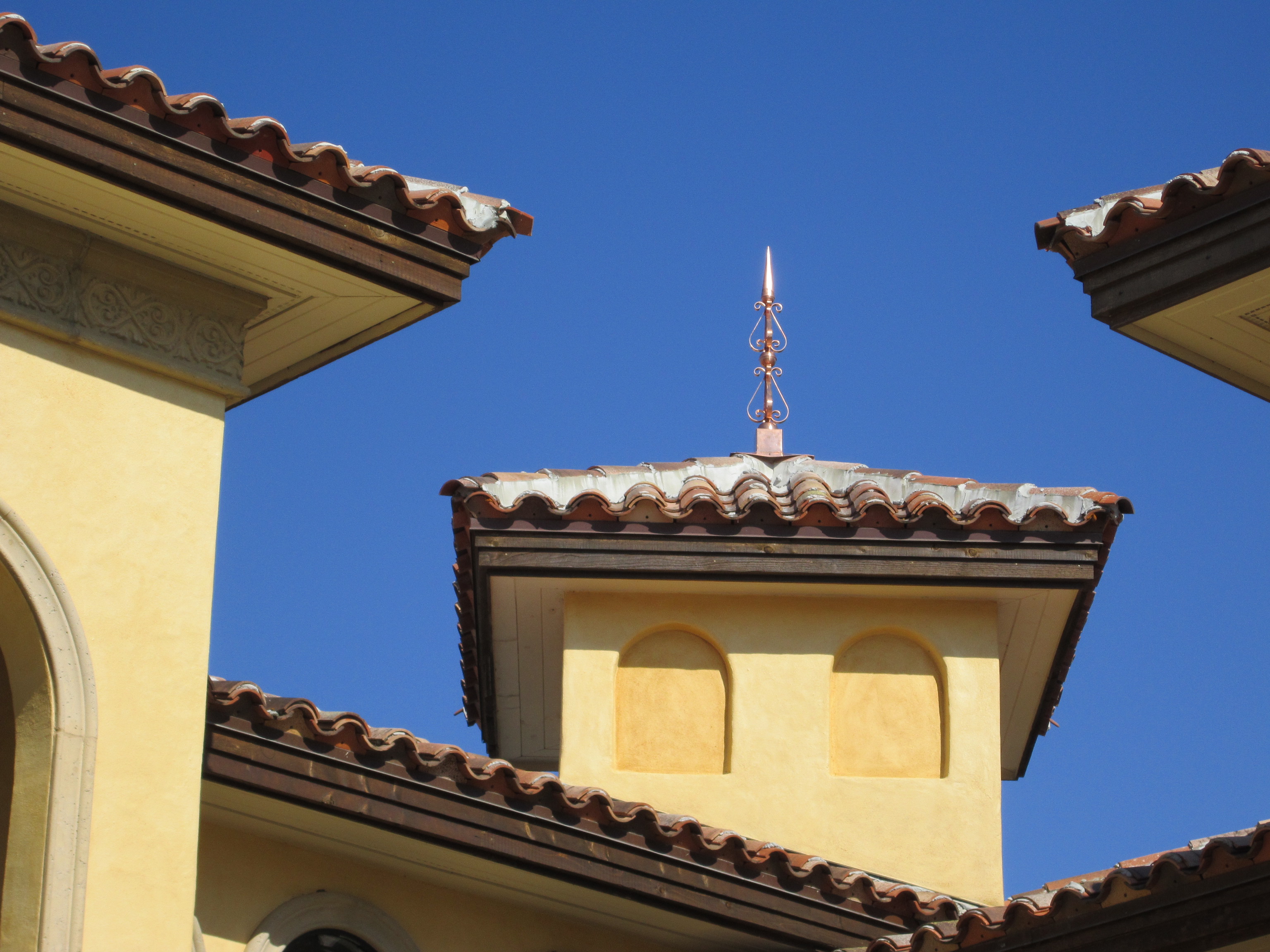 Custom Copper Finials Double Scroll EJMCopper, Orlando, Fl (407) 4470074