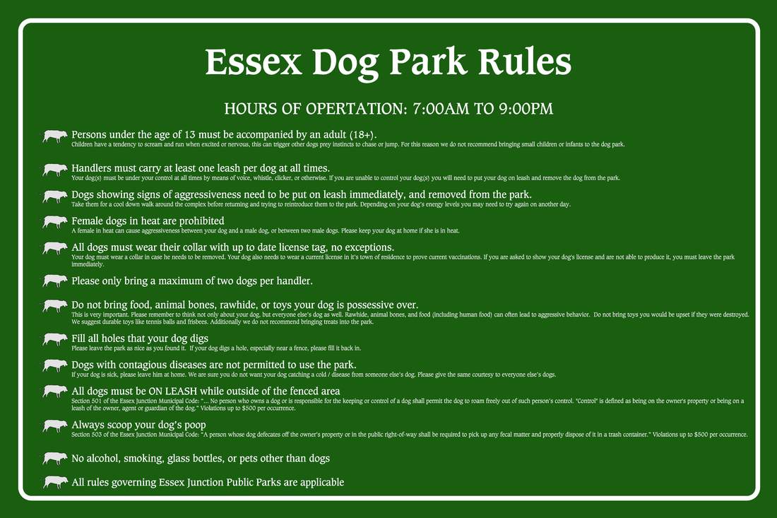 Essex Dog Park Essex Junction Recreation & Parks
