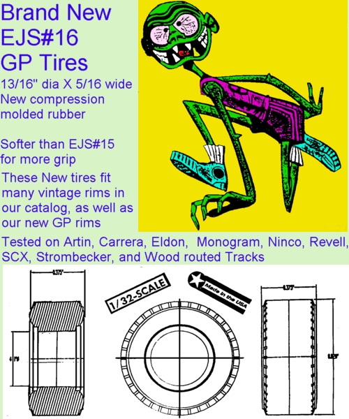 Slot Car Tires & Rims