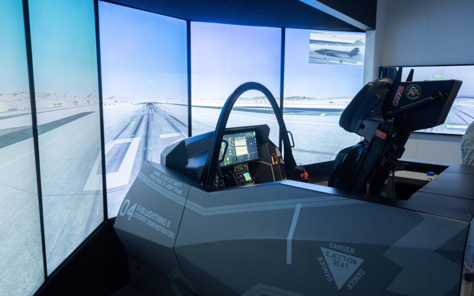 In the cockpit of the world’s most impressive fighter jet, the F35