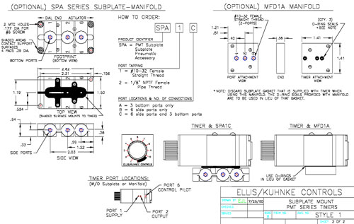 Ellis/Kuhnke Controls - Pneumatic Timers, Pneumatic Indicators