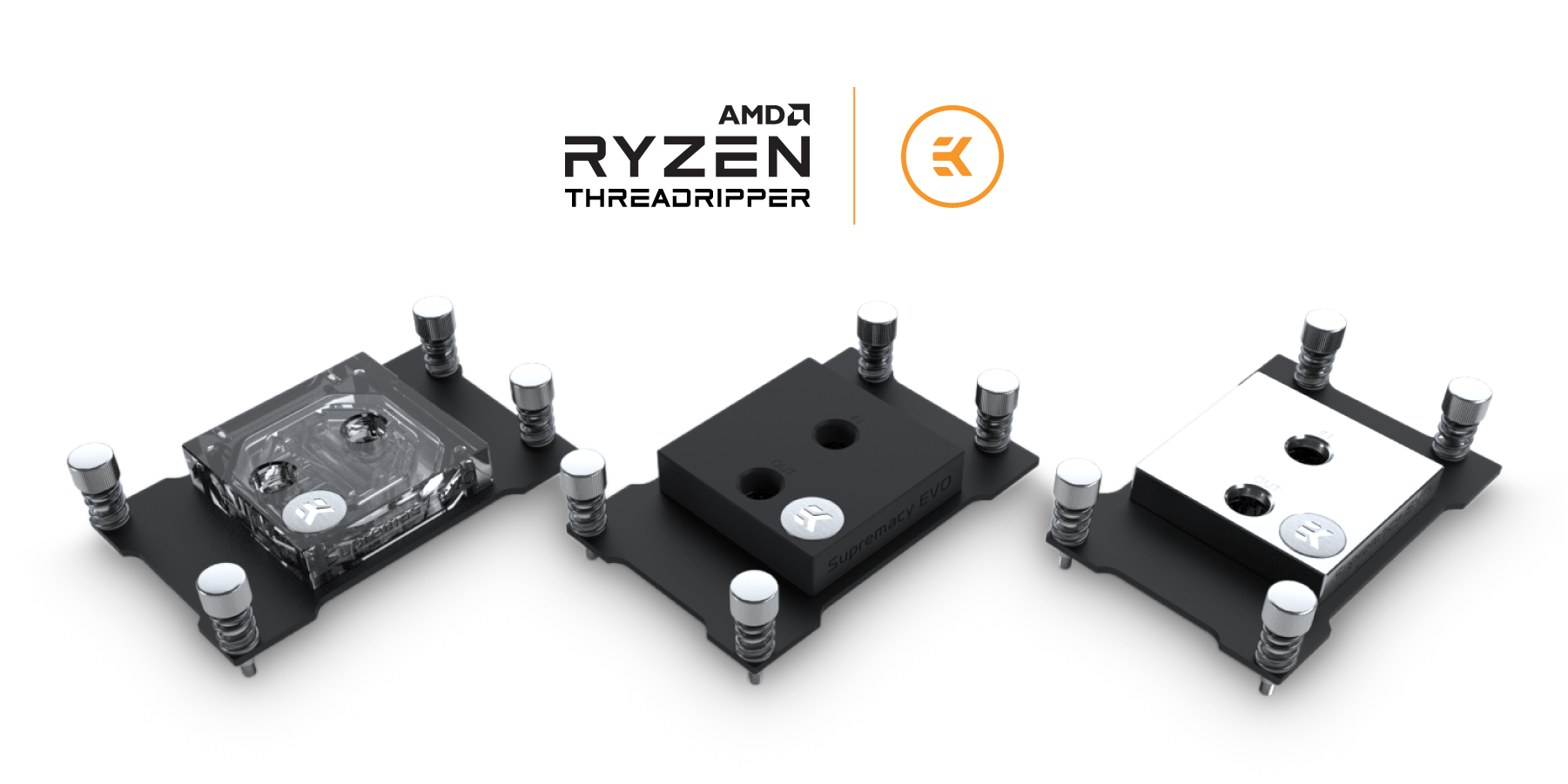 EK is announcing dedicated AMD® Threadripper Supremacy EVO water blocks
