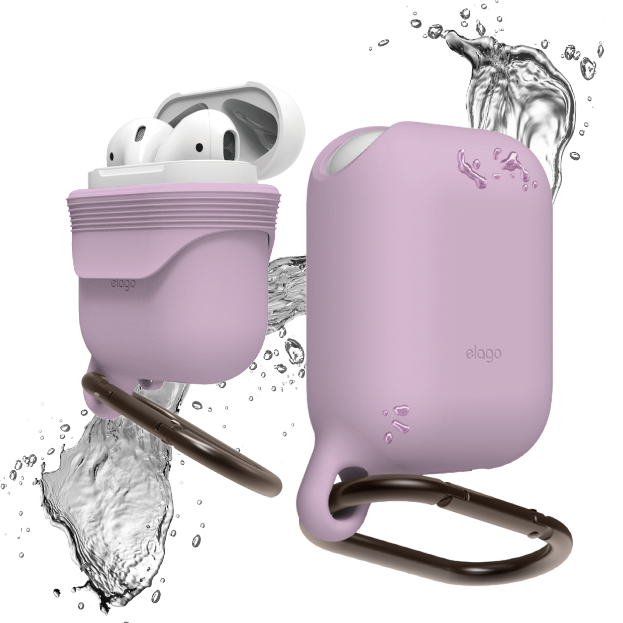 Airpods Waterproof Hang Case Lavender ELAGO SLG Design