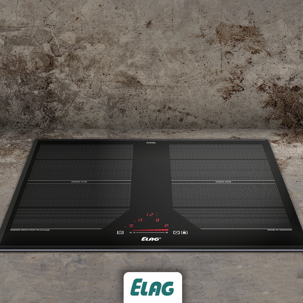 4Zonen Induktionskochfeld mit FusionTechnology Flexzonen ELAG