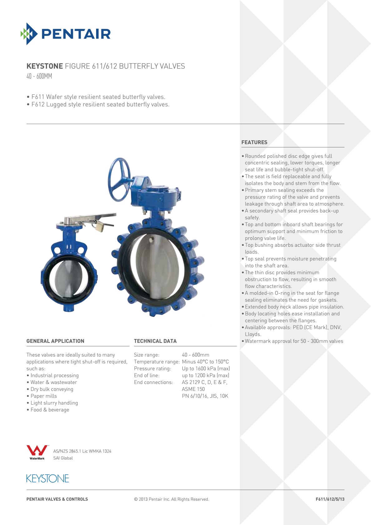 Keystone Figure 611/612 Butterfly Valves Elang Mas IndoAsia