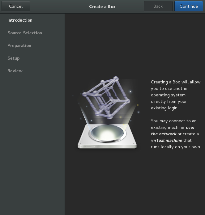 Gnome Boxes una sencilla alternativa para trabajar con entornos