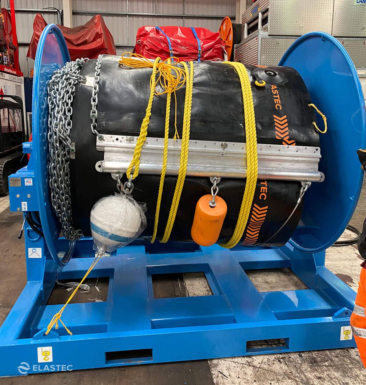 Boom Reels Oil Spill Containment Boom Elastec