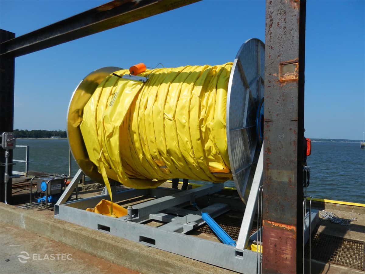 Boom Reels Oil Spill Containment Boom Elastec