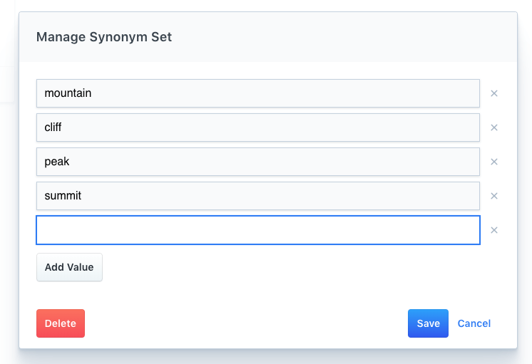Synonyms Guide App Search documentation [8.14] Elastic
