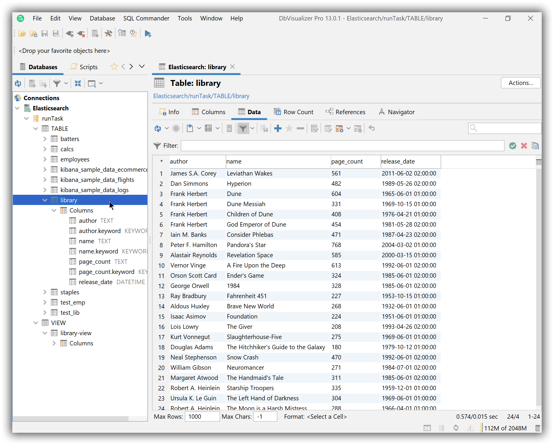 DbVisualizer Elasticsearch Guide [8.15] Elastic