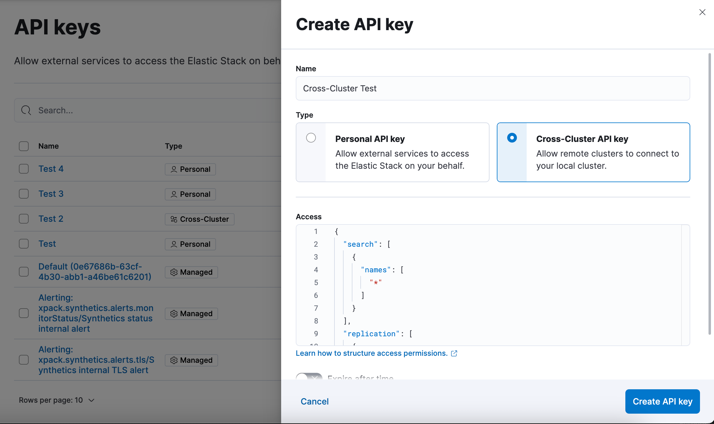 API Keys Kibana Guide [8.11] Elastic