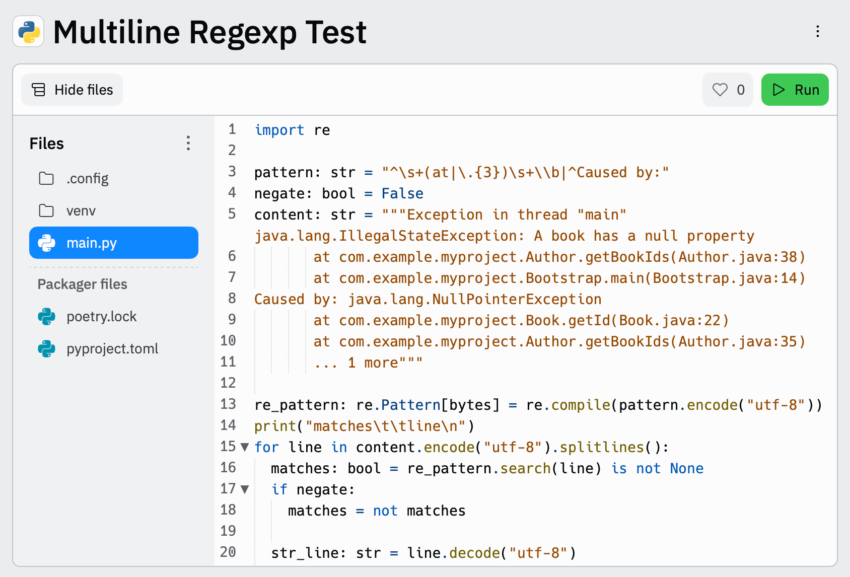 Test your regexp pattern for multiline Observability Guide [7.17
