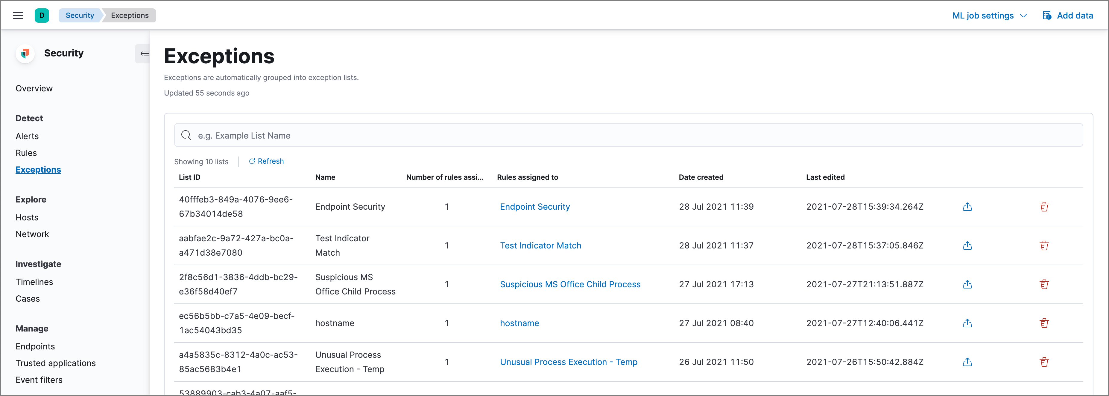 Rule exceptions and value lists Elastic Security Solution [7.14] Elastic