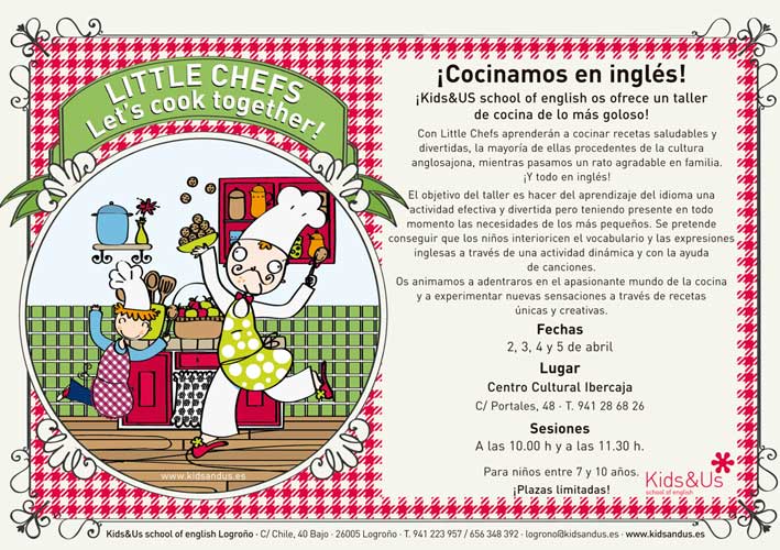 Talleres de cocina en inglés El Balcón de Mateo