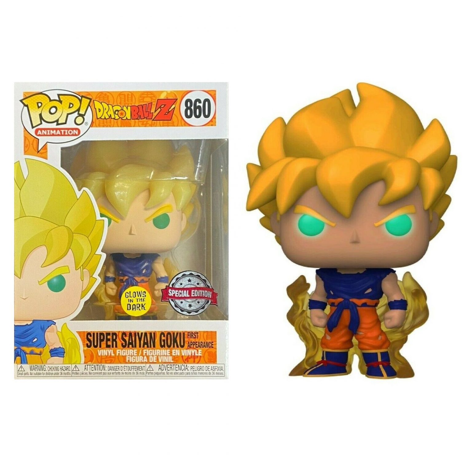 Figura Funko Pop 860 POP! Animation Vinyl Super Saiyan Goku First