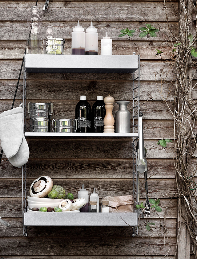 String Regal System Outdoor elbdal.de Skandinavische Wohnaccessoires