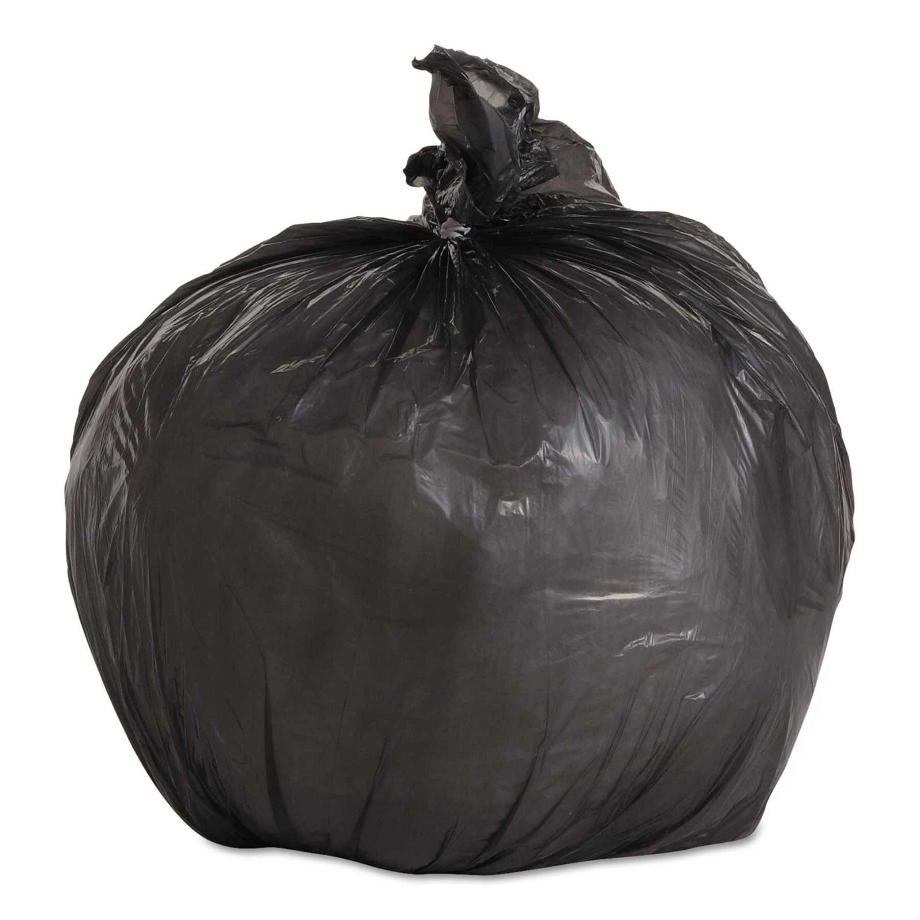 Medium Duty Black Bags Waste Refuse Sacks 70L Elbon