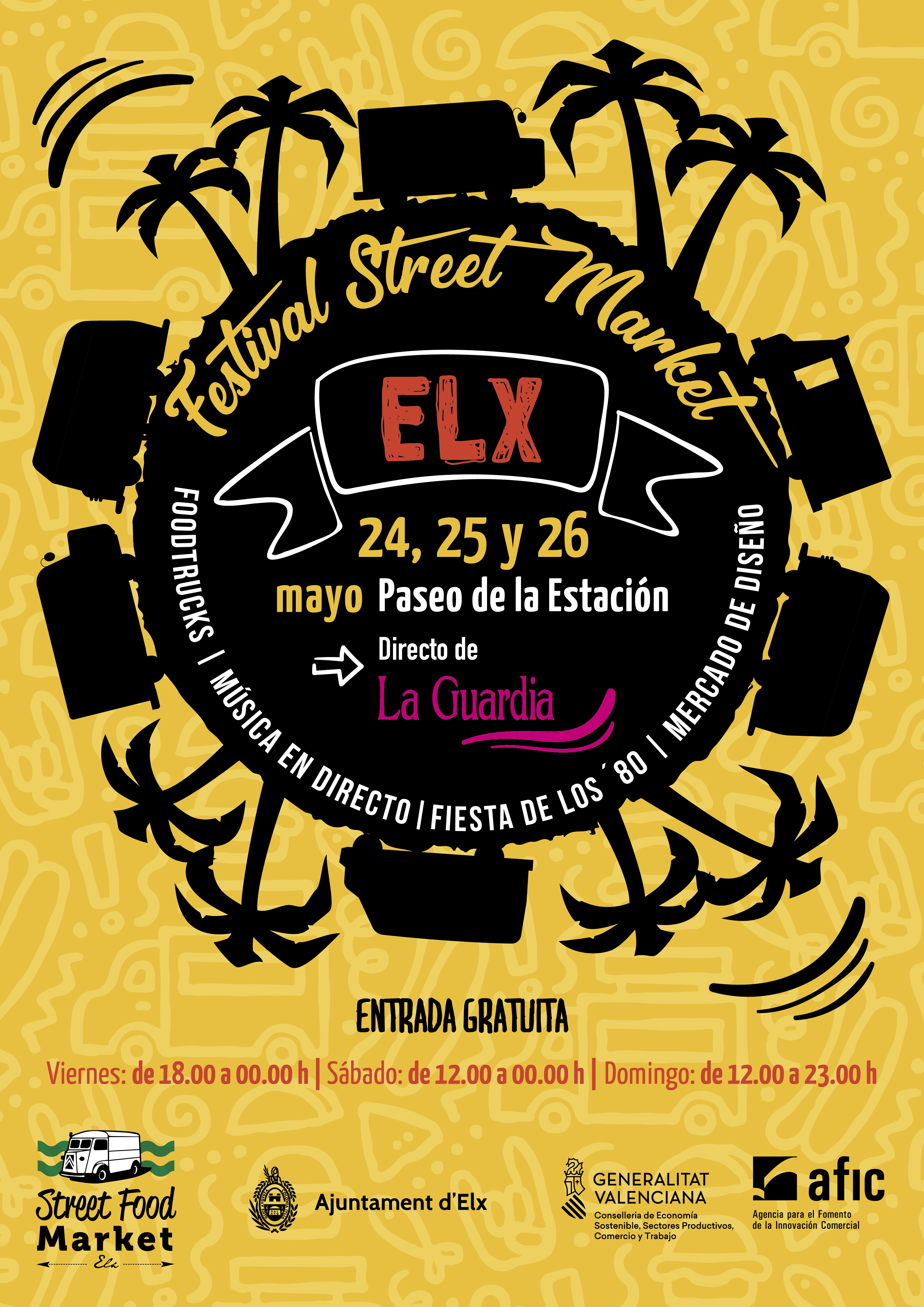 El Festival Elx Street Market llenará el Paseo de la Estación de