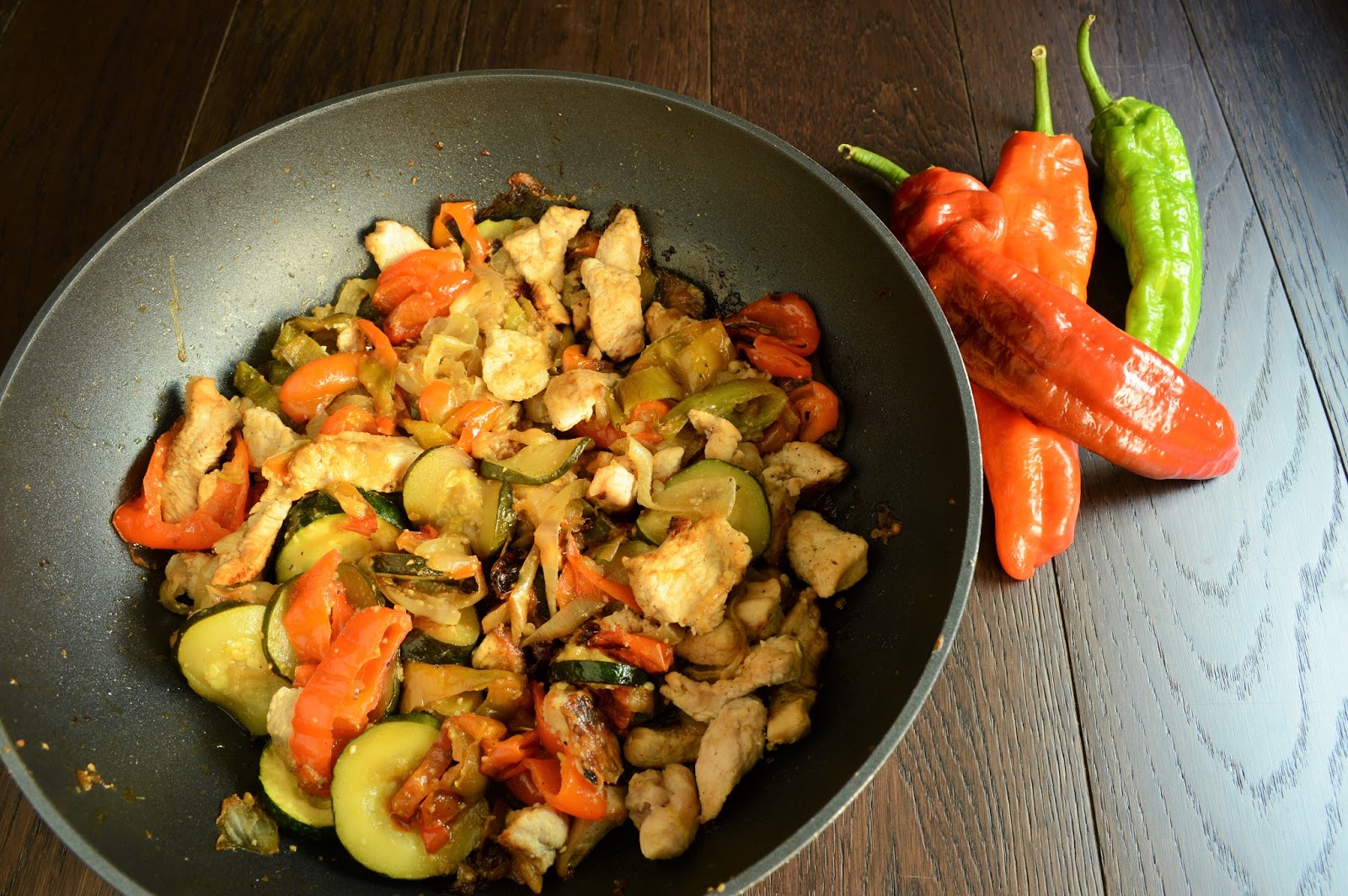 Wok de pavo con verduras El Chef de la Casa