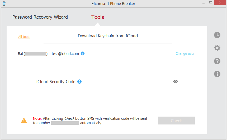 Downloading iCloud Keychain data