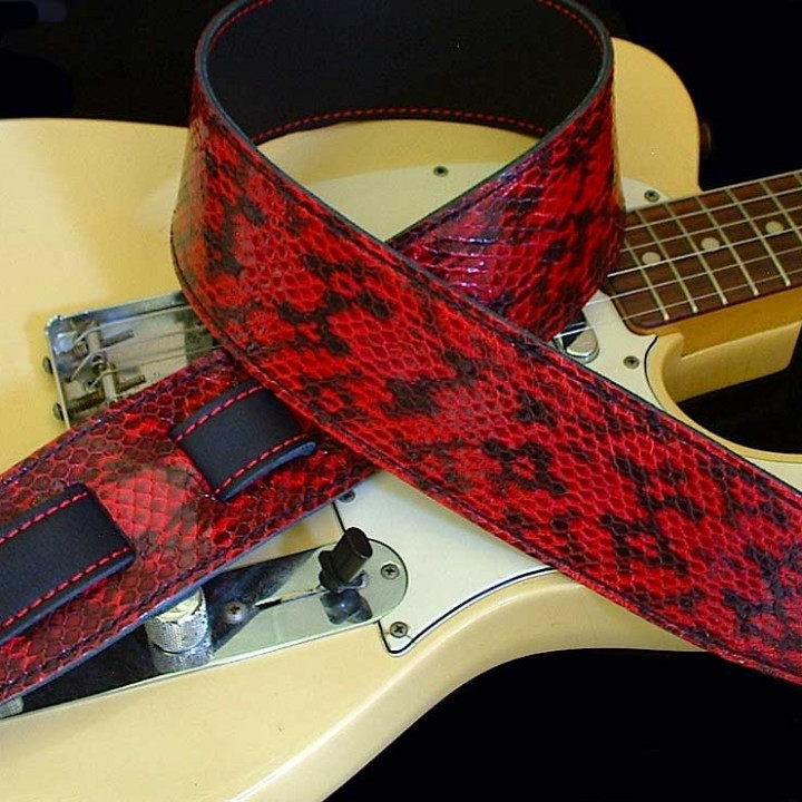 DurangoSuave Exotic Guitar Strap Genuine Snakeskin « El Dorado