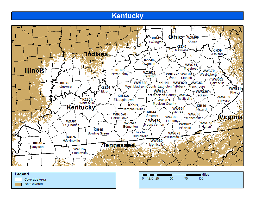 Kentucky NOAA National Weather Service Streaming Audio Weather Radio