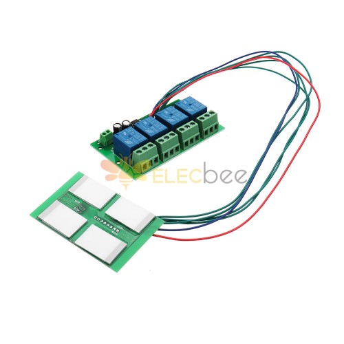 12V 4 Channels Capacitive Touch Button Switch Module With Relay And