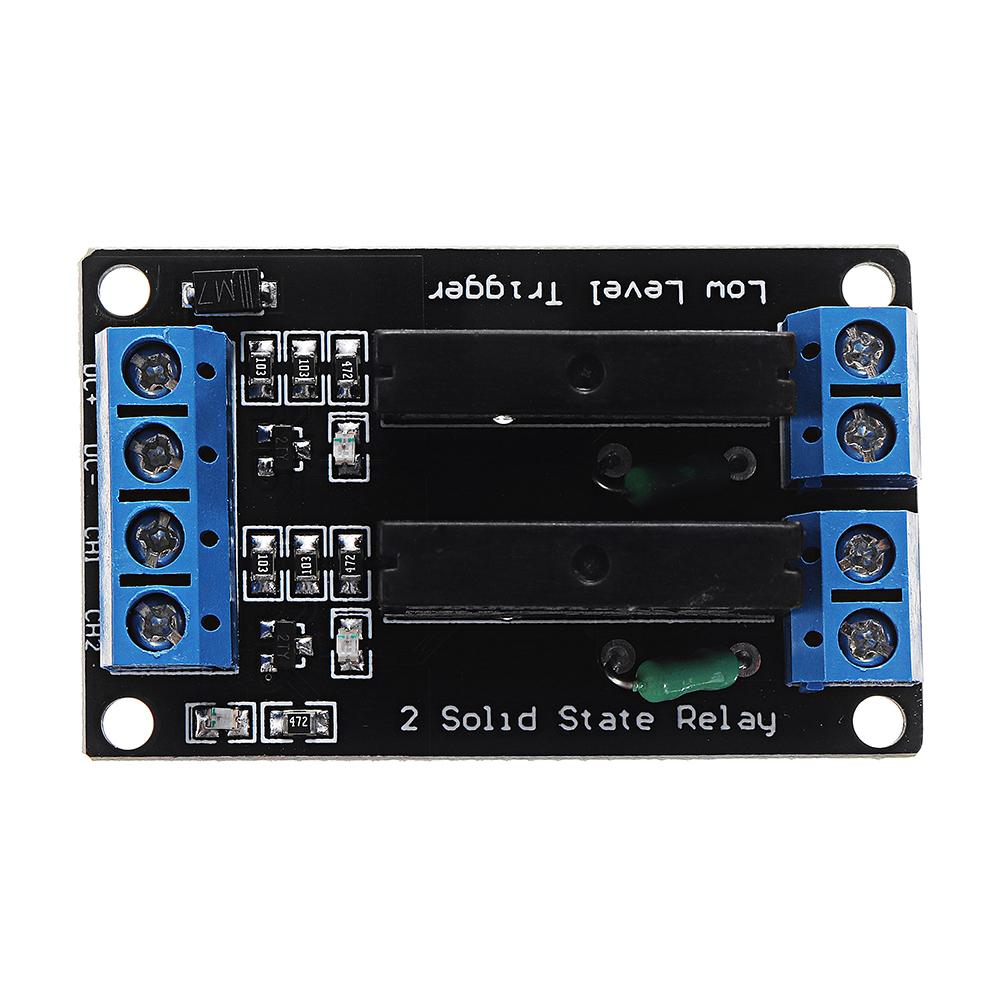 5pcs 2 Channel DC 12V Relay Module Solid State Low Level Trigger 240V2A