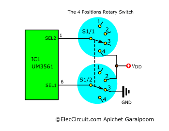 Hobby Electronics Circuits The 4 sound effect using UM3561