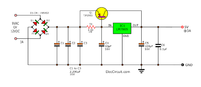 lm7805 circuit diagram - Circuit Diagram