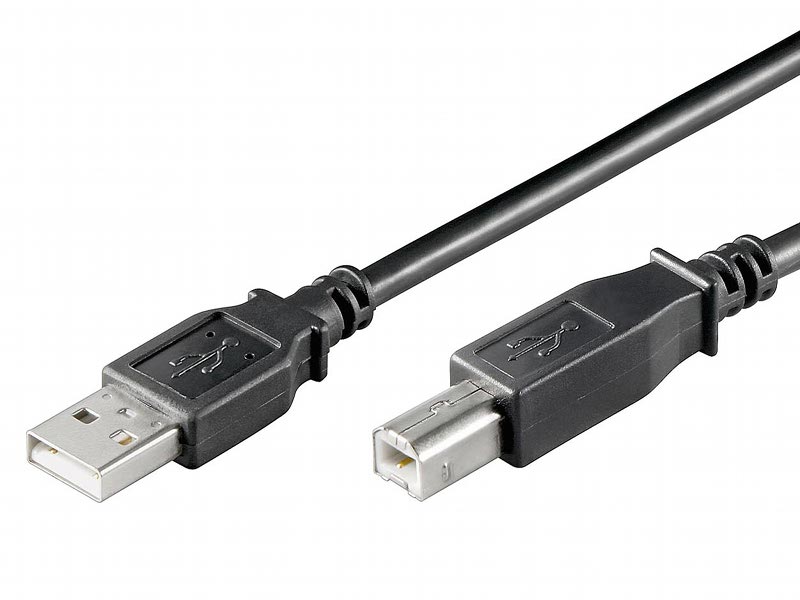Cable USB terminales A y B Arduino, Electronica y Robotica Electan