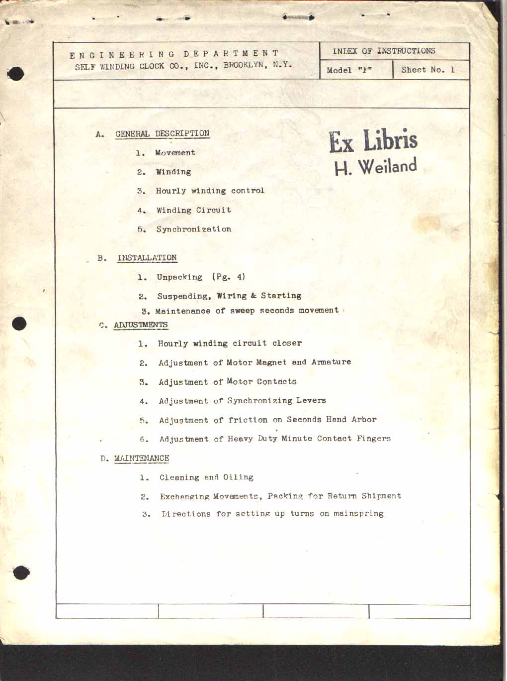 FTL Design Electric Clocks SelfWinding Clock Company