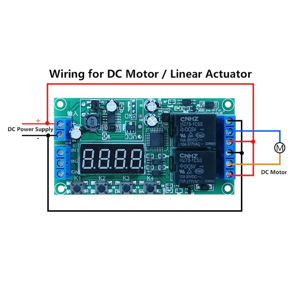 Infinite Loop Delay Module For Linear Actuator or Motor Electric