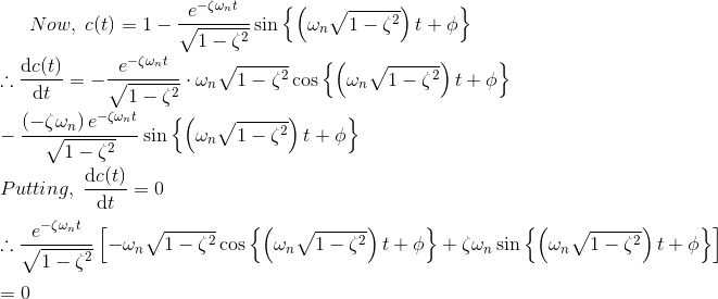 Time Response of SecondOrder Control System Electrical4u