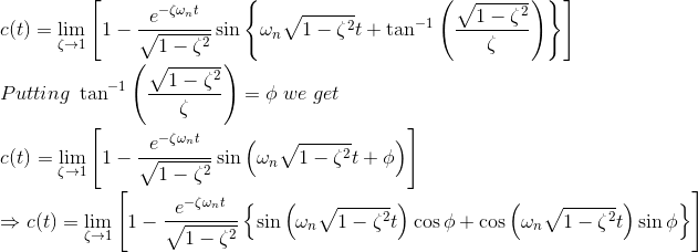 Time Response of Second Order Control System Electrical4U