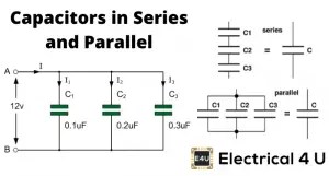 Capacitors in Series and Parallel | Electrical4U
