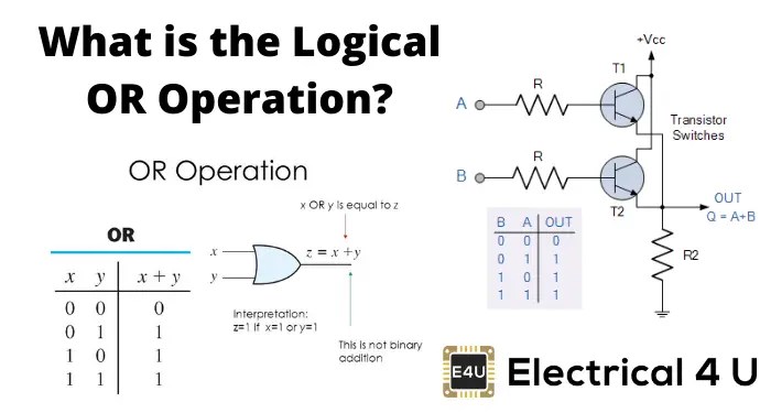 OR Operation Logical OR Operation Electrical4U