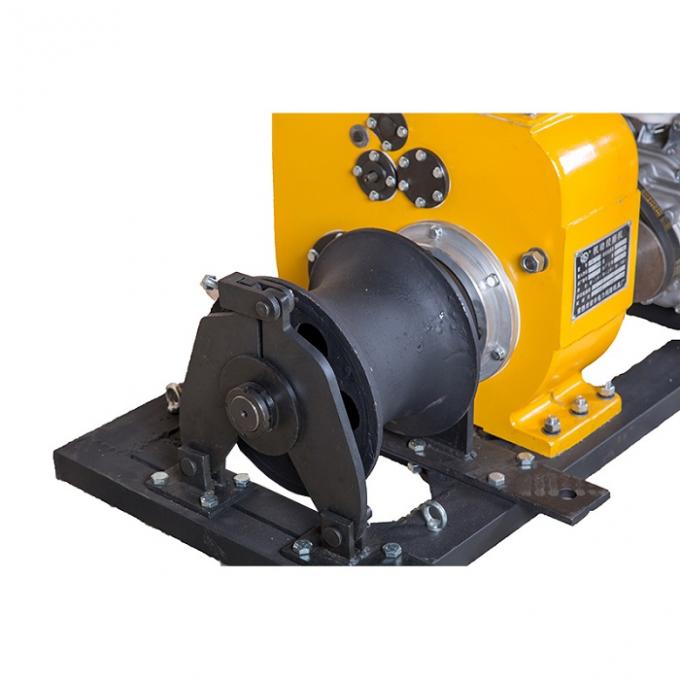 JJM8D Model 80 KN Cable Winch Puller Petrol Capstan Winch For Cable Stringing