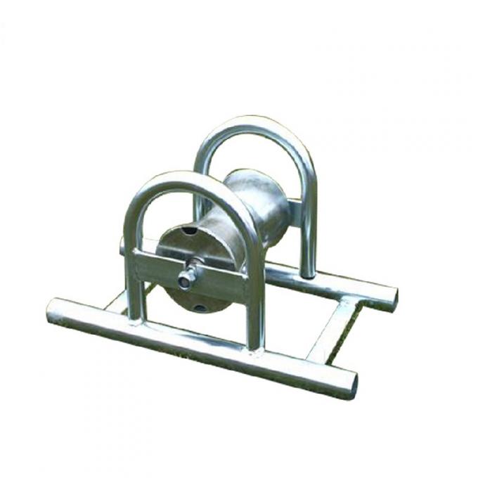 10KN Load Nylon Triple Corner Cable Roller Three Wheels Cable Pulling