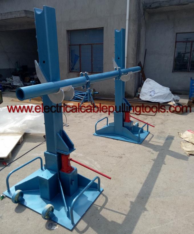 High Performance Cable Drum Hydraulic Wire Reel Stand Handling Equipment 15T 20T