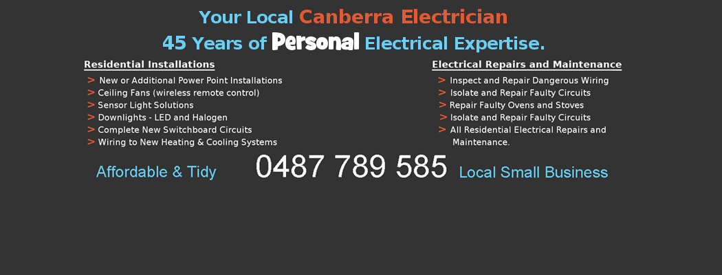 electricalserviceswebbanner2v2 Residential Electrician Canberra