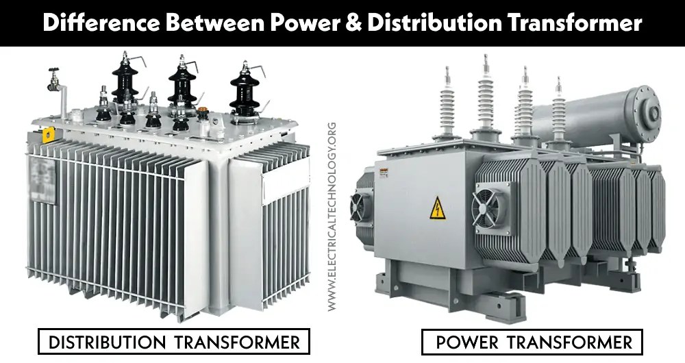 Difference between Power Transformer & Distribution Transformer