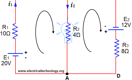 Kirchhoff's Current & Voltage Law (KCL & KVL) Solved Example