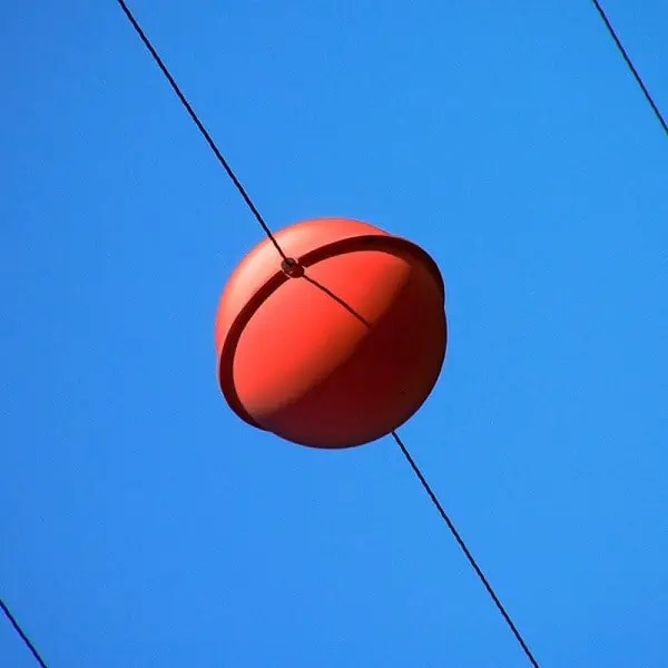 What are the Colored Aerial Marker Balls on Power Lines For?