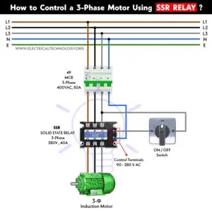 How to Control a 3-Phase Motor Using Solid-State (SSR) Relay?