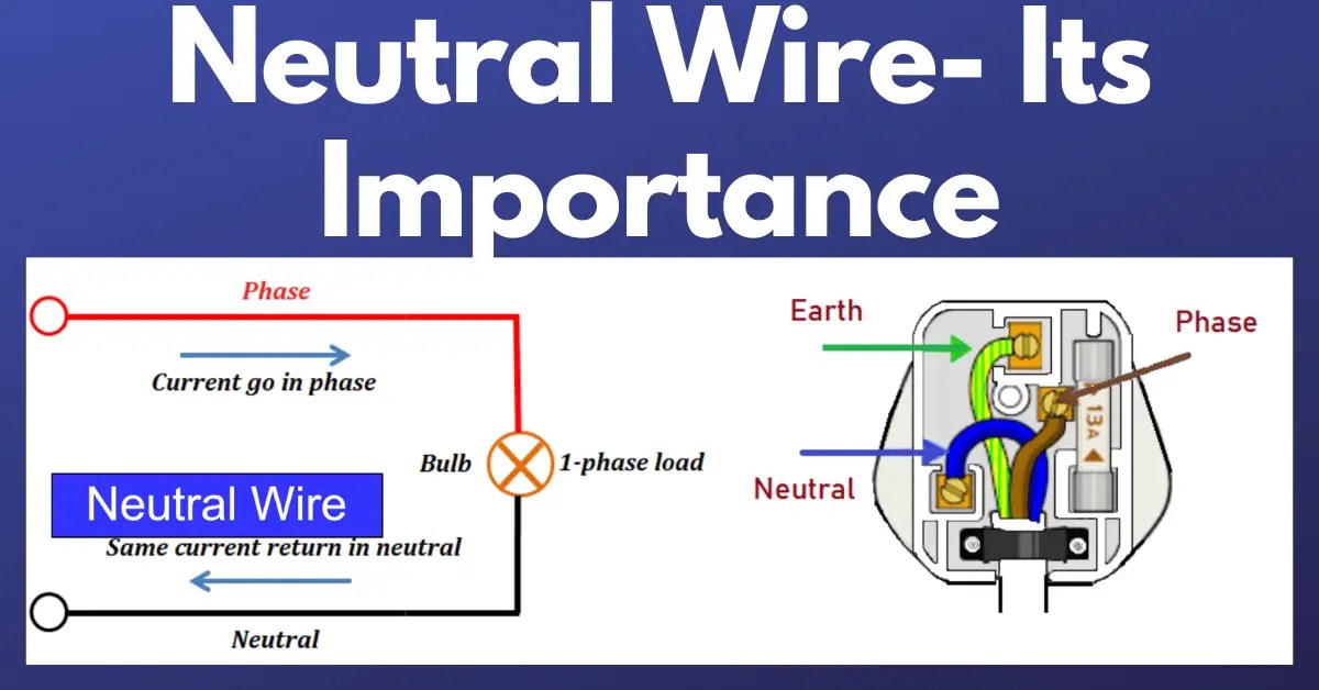 Importance Of Neutral Wire Importance Of Neutral Wire