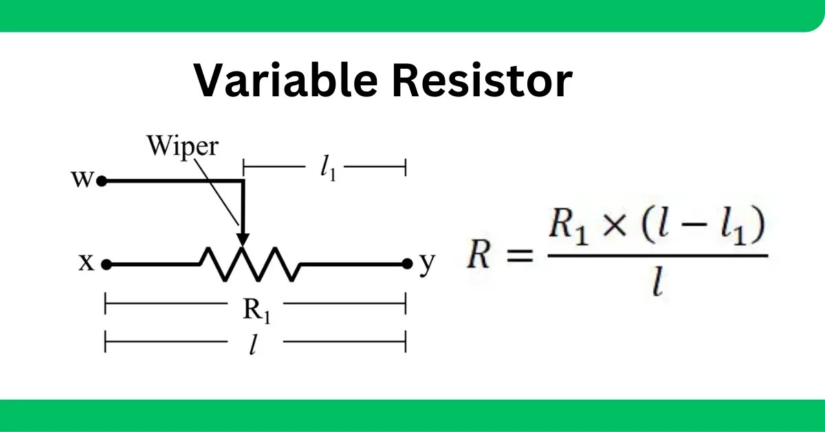 Variable Resistors Definition, Working, Formula, and Applications