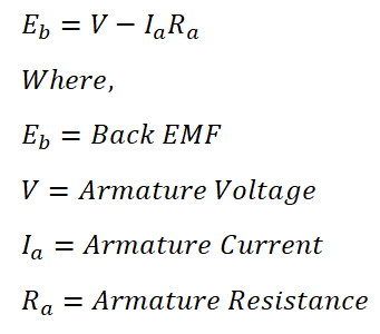 Back EMF in DC Motor – Definition, Formula & Significance