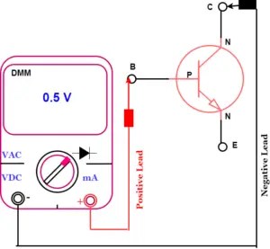 test transistor with digital multimeter