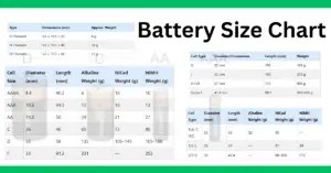 Battery Size Chart | Standard Battery Sizes, Dimensions & Types
